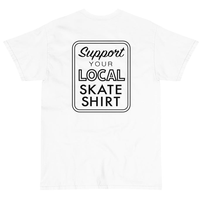 d.Lux Skate Works 'Support Your Local' T-Shirt (Black Logo)